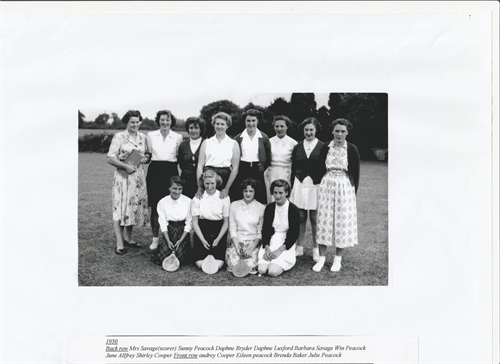 Kirdford Stoolball Club 1950 JT
